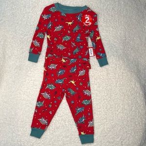 NWT Kidgets 2pc Pajamas Set Christmas Dinosaur